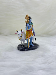 Mahadev with Nandi – Handcrafted Resin Art Idol