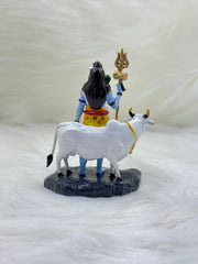 Mahadev with Nandi – Handcrafted Resin Art Idol