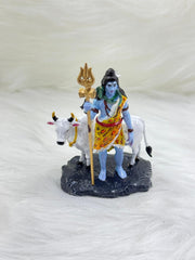 Mahadev with Nandi – Handcrafted Resin Art Idol