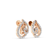 Teardrop Swirl 925 Silver Earrings