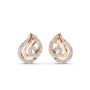 Teardrop Swirl 925 Silver Earrings