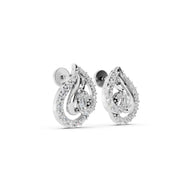 Teardrop Swirl 925 Silver Earrings