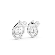 Teardrop Swirl 925 Silver Earrings