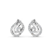 Teardrop Swirl 925 Silver Earrings