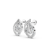 Teardrop Swirl 925 Silver Earrings