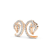 Aarvi Sparkle Swirl 925 Silver Earrings