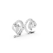 Aarvi Sparkle Swirl 925 Silver Earrings