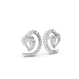 Aarvi Sparkle Swirl 925 Silver Earrings
