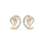 Aarvi Sparkle Swirl 925 Silver Earrings