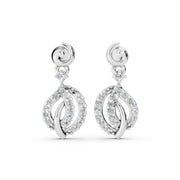 Aarvi Twirl Shine 925 Silver Earrings