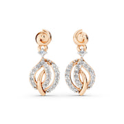 Aarvi Twirl Shine 925 Silver Earrings