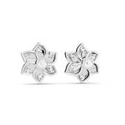 Elara Blossom Sparkle 925 Silver Earrings