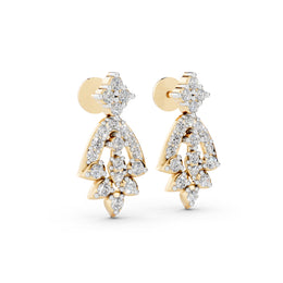 Regal Bloom 925 Silver Earrings