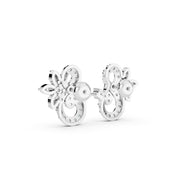 Twirl Bloom 925 Silver Earrings