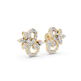 Twirl Bloom 925 Silver Earrings