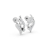 Sparkle Flame 925 Silver Earrings