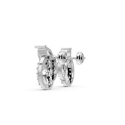 Celeste Twirl Diamond 925 Silver Earrings