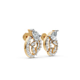 Celeste Twirl Diamond 925 Silver Earrings