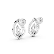 Teardrop Glow 925 Silver Earrings