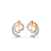 Swirl Bloom 925 Silver Earrings