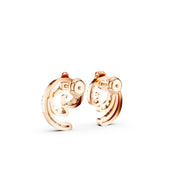 Swirl Bloom 925 Silver Earrings