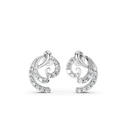 Swirl Bloom 925 Silver Earrings