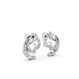 Swirl Bloom 925 Silver Earrings