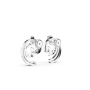 Swirl Bloom 925 Silver Earrings