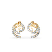 Swirl Bloom 925 Silver Earrings