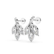 Leaf Cascade 925 Silver Earrings