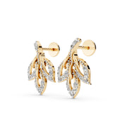 Leaf Cascade 925 Silver Earrings