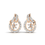 Floral Glow 925 Silver Earrings