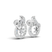 Floral Glow 925 Silver Earrings
