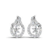 Floral Glow 925 Silver Earrings