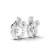 Floral Glow 925 Silver Earrings