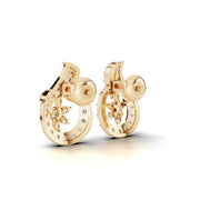 Floral Glow 925 Silver Earrings