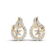Floral Glow 925 Silver Earrings