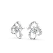 Blossom Curve 925 Silver Earrings