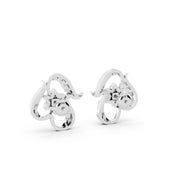 Blossom Curve 925 Silver Earrings