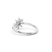 Snowflake Radiance Diamond-Cut Ring