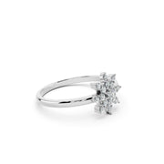 Snowflake Radiance Diamond-Cut Ring
