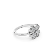 Four-Leaf Clover 925 Sterling Silver Ring