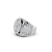 Myra Men’s 925 Sterling Silver Royal Cluster Statement Ring