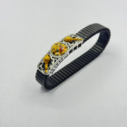 Sarangpur Hanumanji Black Beaded Bracelet with Enamel Work