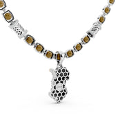 Shreenathji Divine Pendant Chain in 925 Sterling Silver | Premium Peacock Crown Design