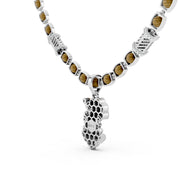 Shreenathji Divine Pendant Chain in 925 Sterling Silver | Premium Peacock Crown Design