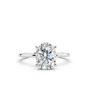 925 Sterling Silver Oval Solitaire Ring