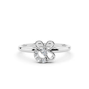 925 Silver White Sparkle Floral Ring – By Myra 925 Sterling Silver Jewellery