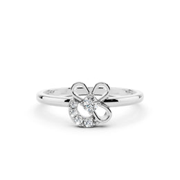 925 Silver White Sparkle Floral Ring – By Myra 925 Sterling Silver Jewellery