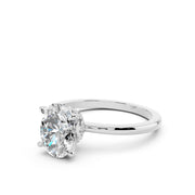 925 Sterling Silver Oval Solitaire Ring